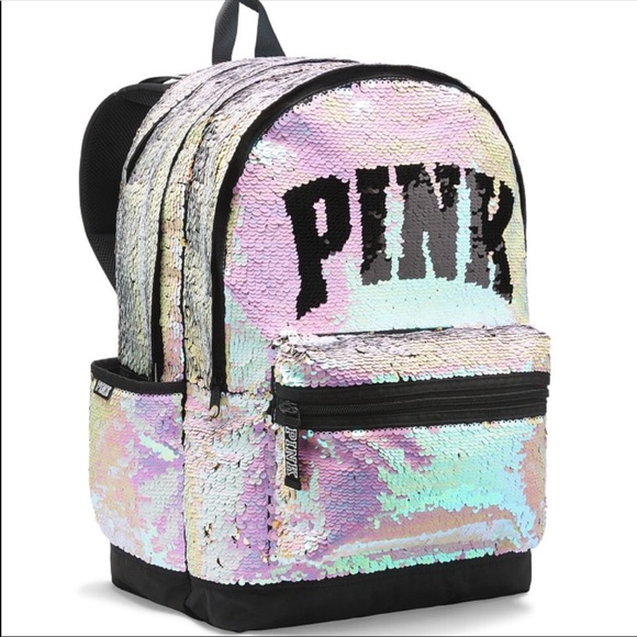 VS Pink bling sequin backpack and more! - Picture 4 of 8